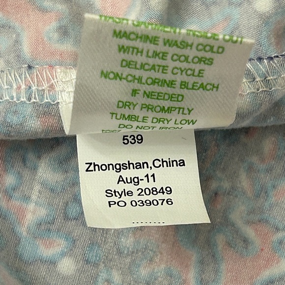 Lilly Pulitzer Jia Seashell Coral Print Stretch Jersey Dress Size M - Picture 11 of 11